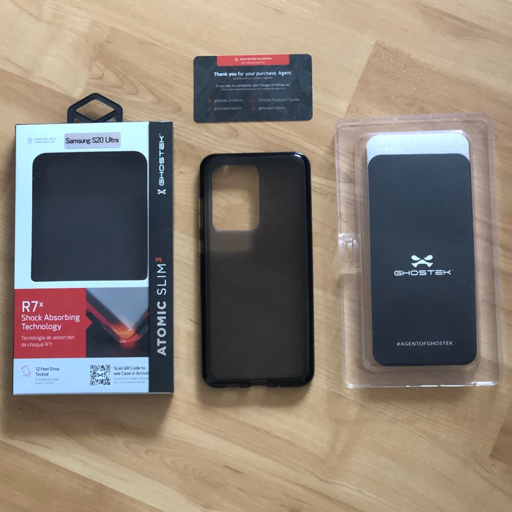 Samsung s20 Ultra Ghostek Phone Case Smokey Black